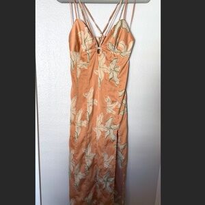 UO Urban Outfitters Silky Lily Floral Dress